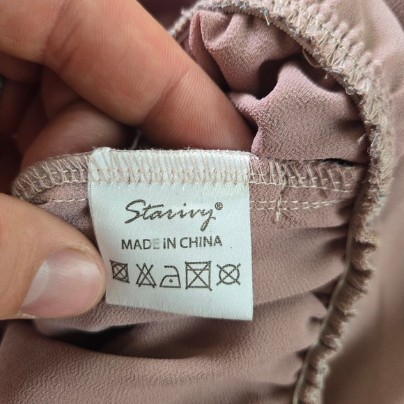 Boho Bell Sleeve Paisley Romper Festival Goodnight Macaroon Size Small Small - Picture 11 of 15